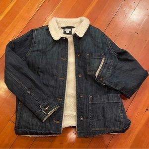 Sherpa Fleece Lined Denim Jacket - LLBean